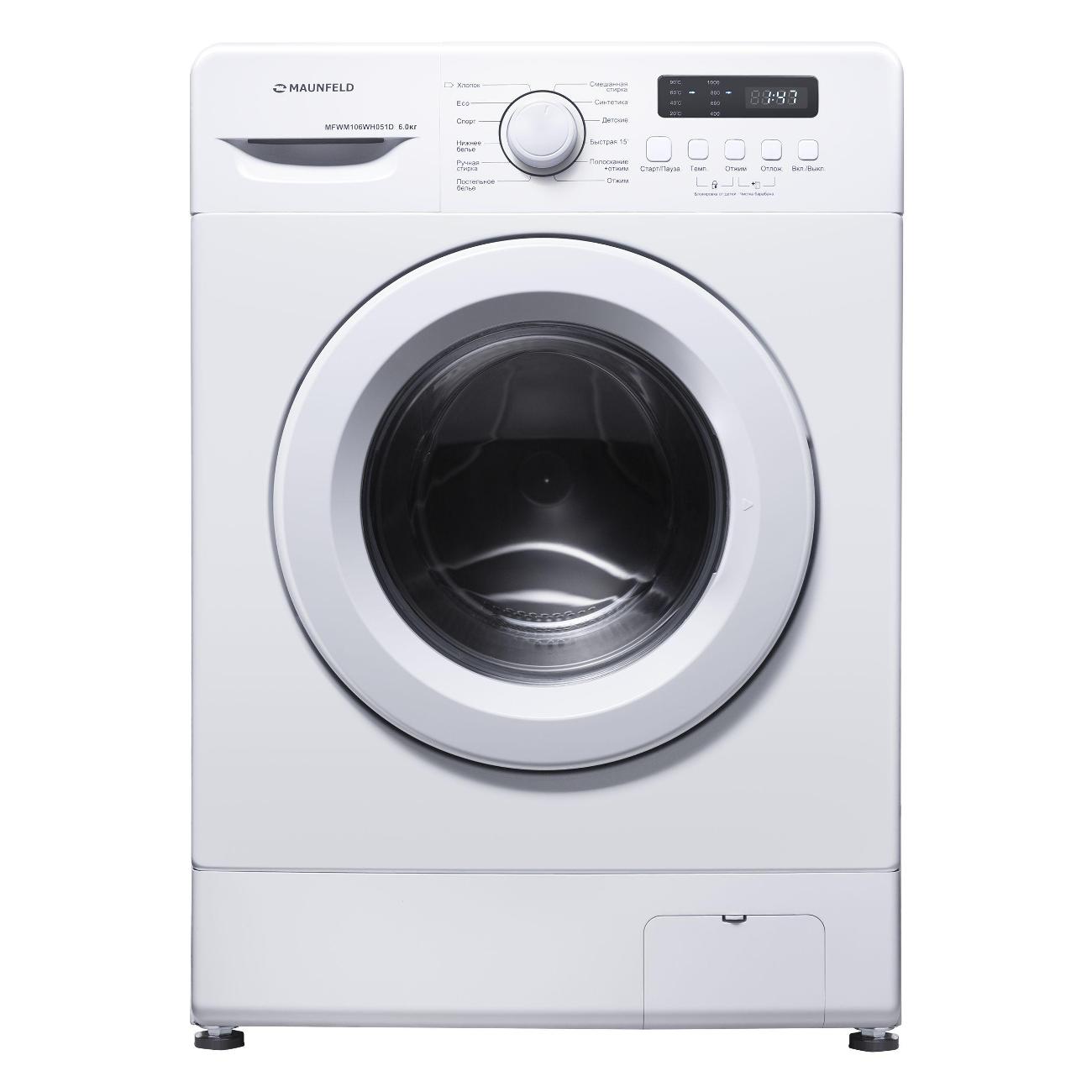 Стиральная машина узкая Maunfeld MFWM127WH051