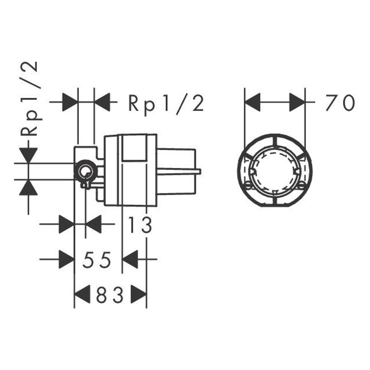 Комплектующие для сантехники Hansgrohe 13620180