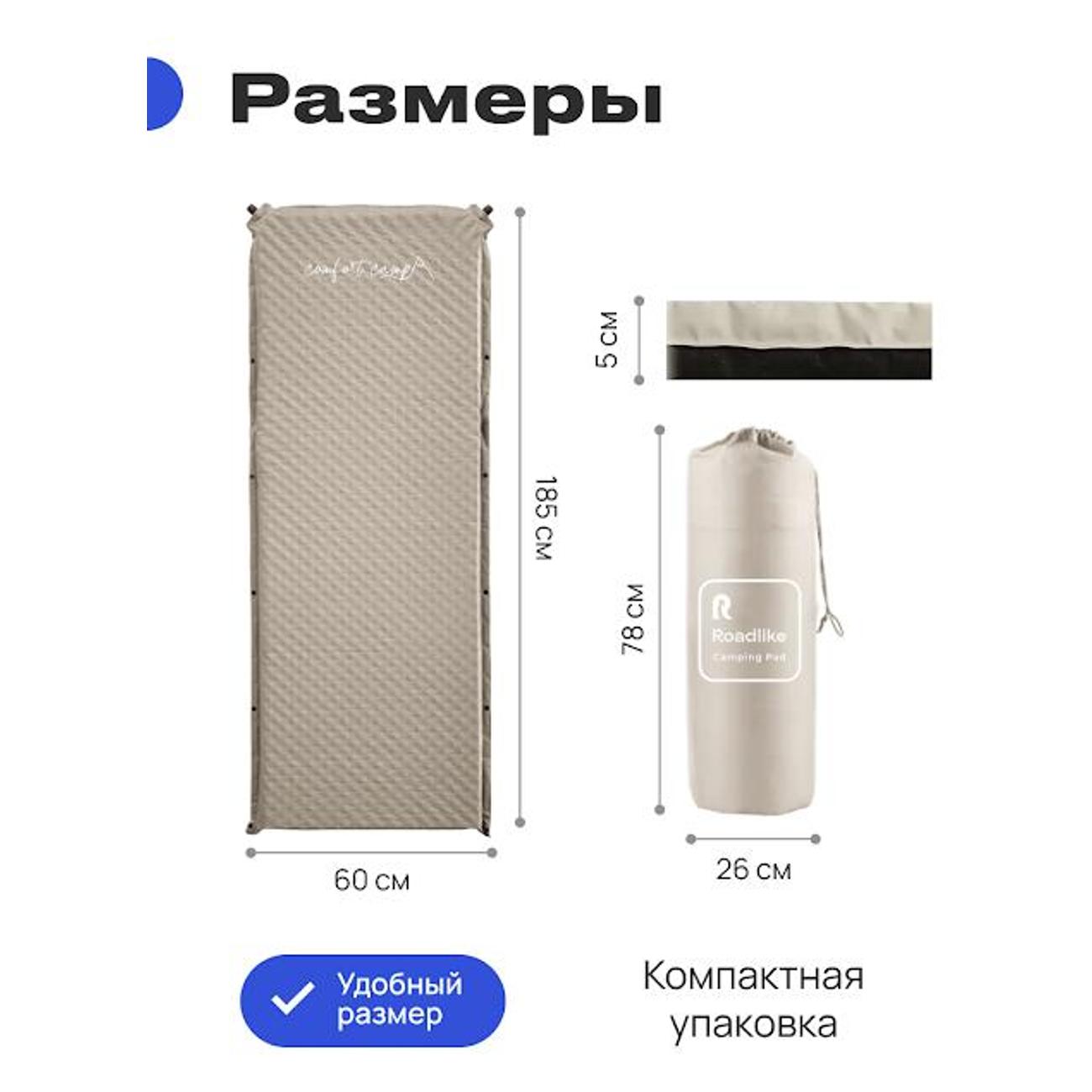 Коврик туристический RoadLike Comfort Camp