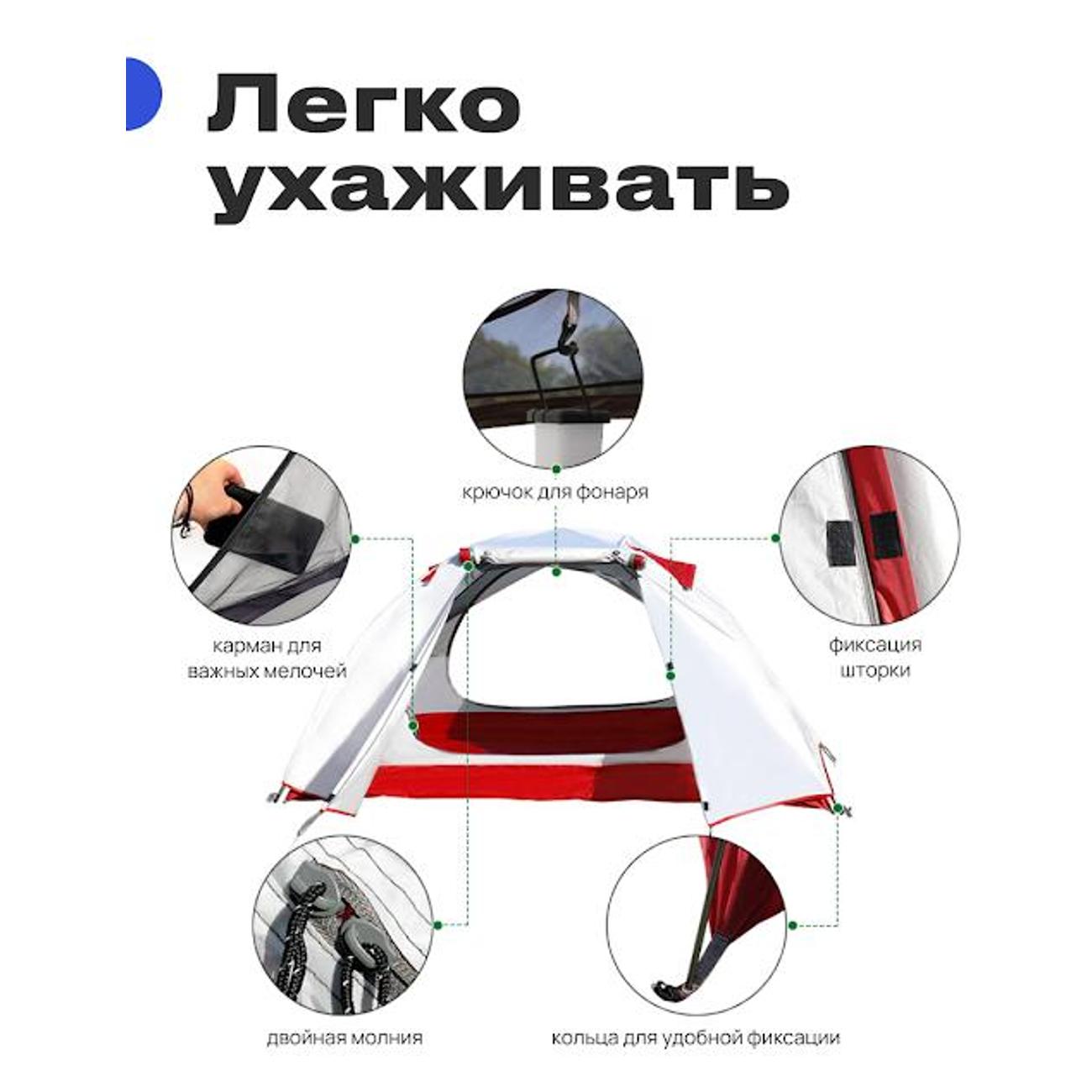 Палатка туристическая RoadLike Pro Double Light