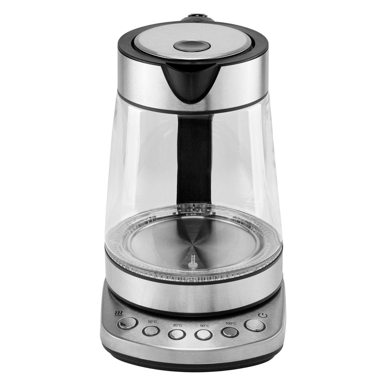 Электрочайник Hyundai HYK-G3026 серебристый