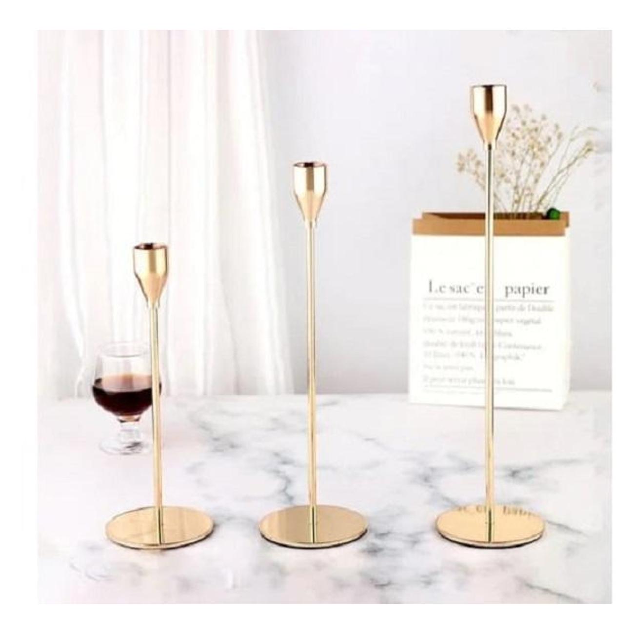 Подсвечник декоративный HOMIUM Collection Trio Gold