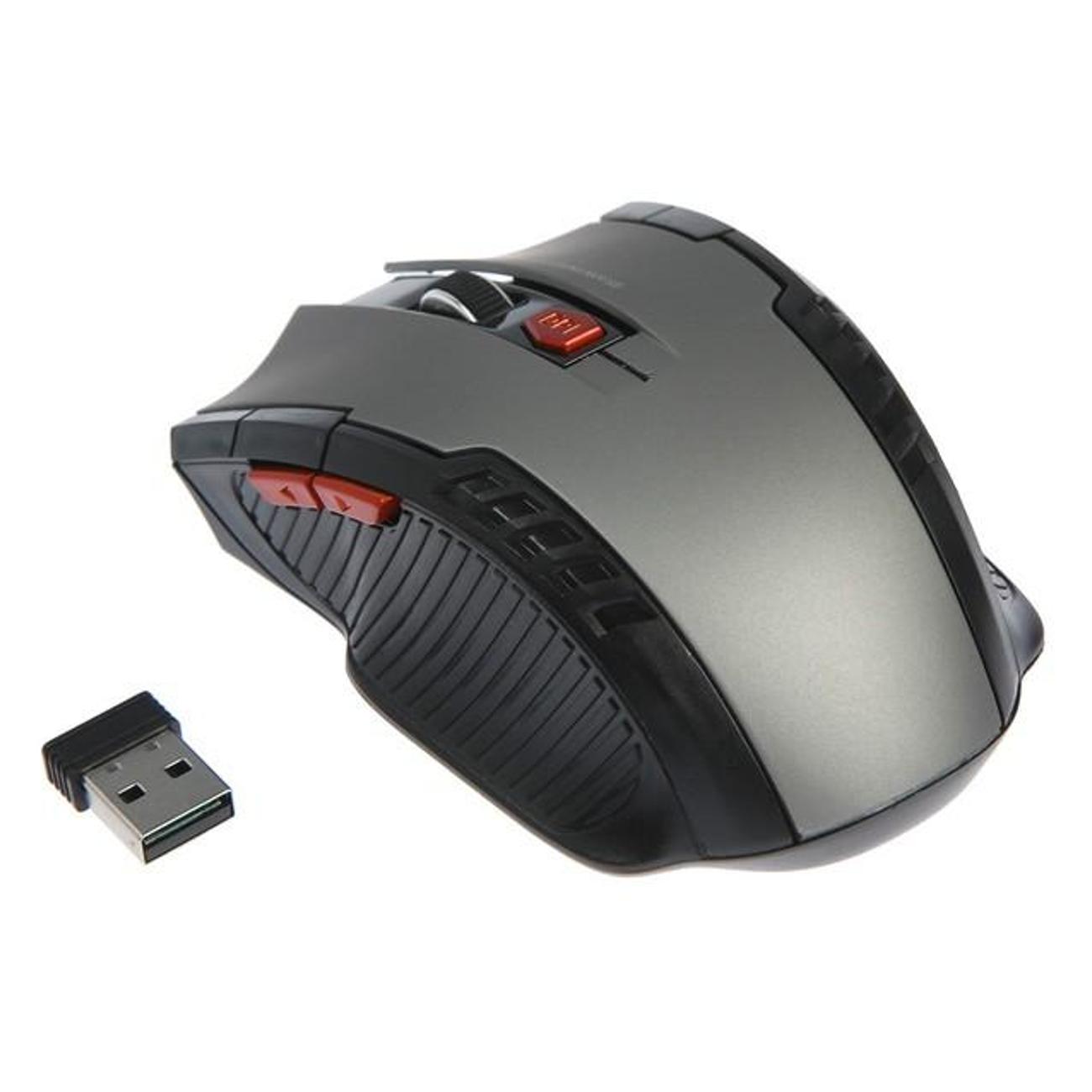 Мышь беспроводная Luazon Home MB-2.6 Black Gray