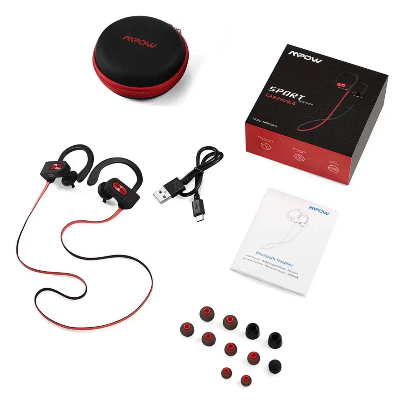 Наушники внутриканальные Bluetooth MPOW Flame 2 красный