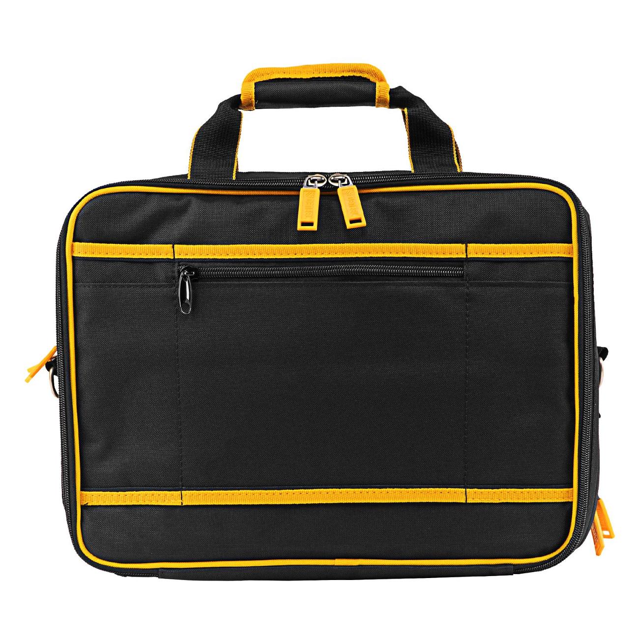 Сумка для инструмента Denzel 400х170х300 мм, 3 отделения 28 карманов наплечный ремень (90295)