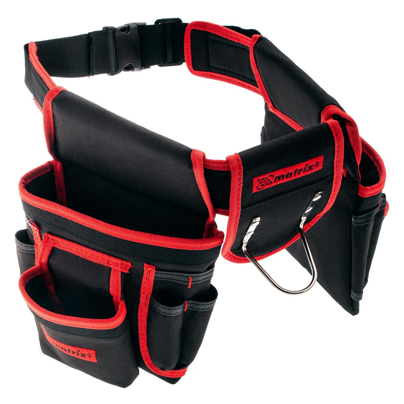 Сумка - пояс Matrix двойная, 20 карманов, держатель для молотка (90240)