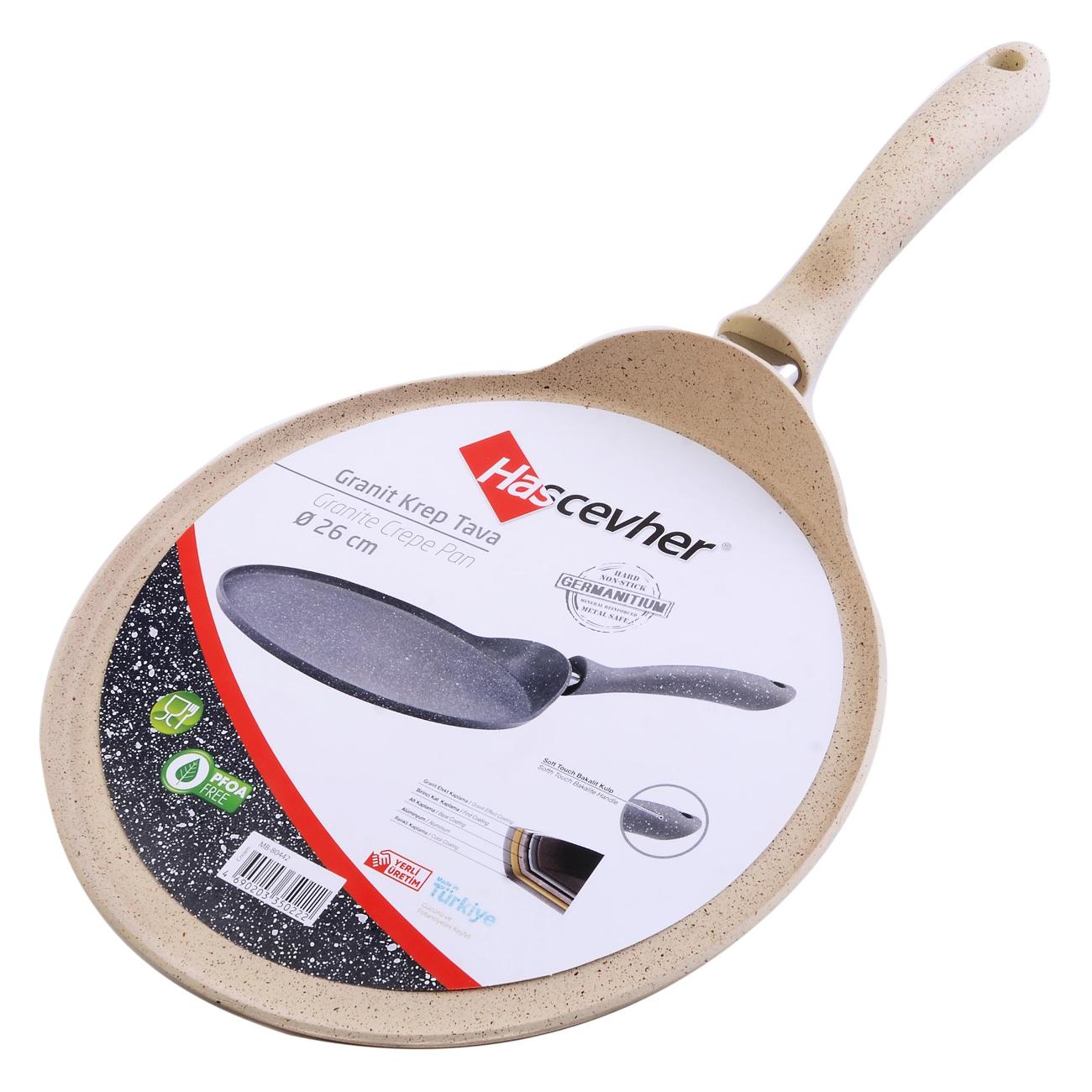 Сковорода блинная HASCEVHER кремовая 80442