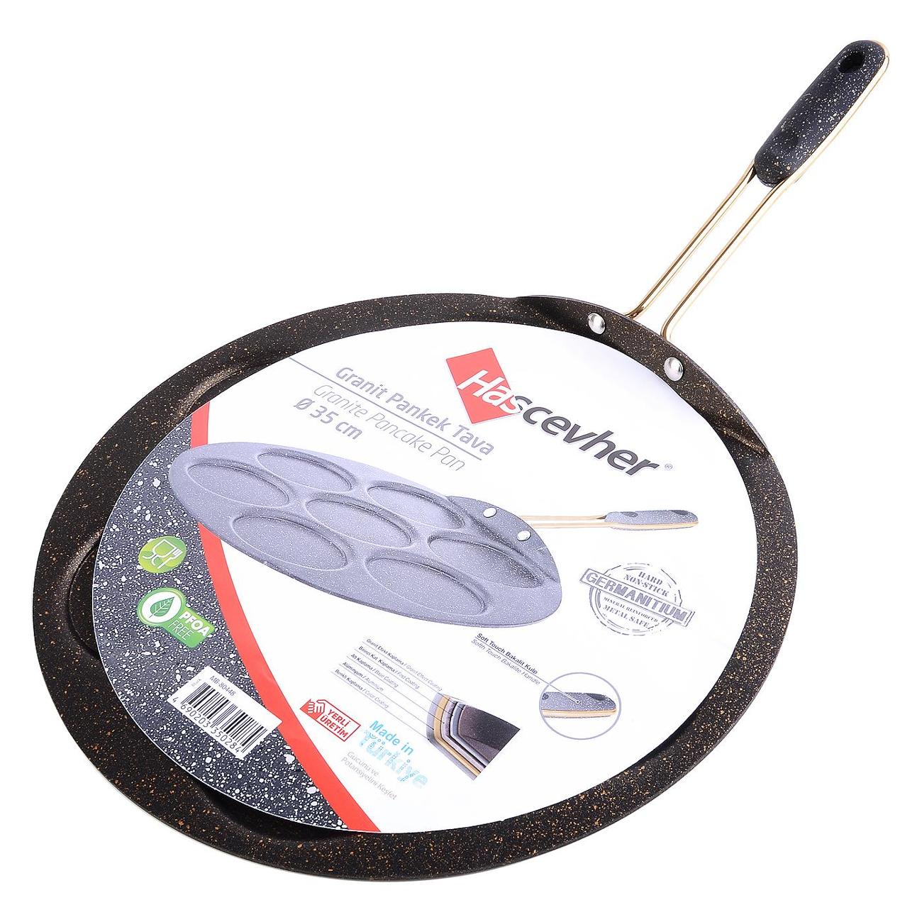 Сковорода блинная HASCEVHER черная 80448