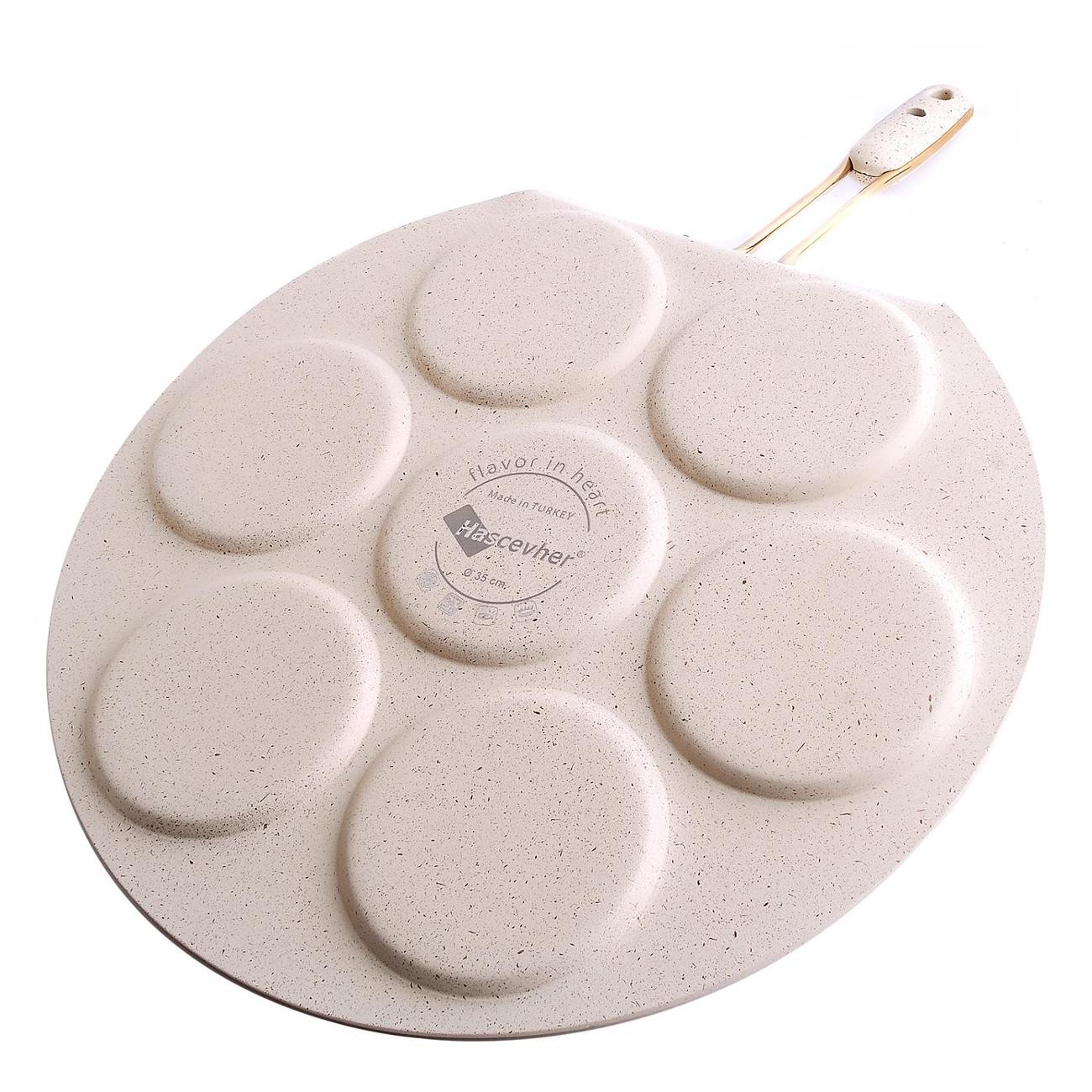 Сковорода блинная HASCEVHER бежевая 80447