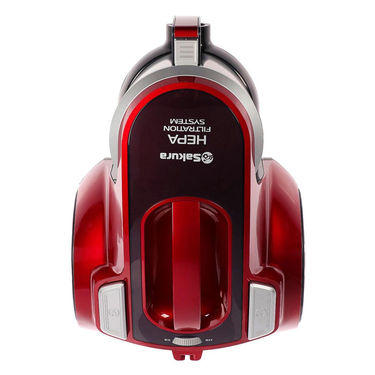 Пылесос с контейнером для пыли Sakura SA-8313R красный