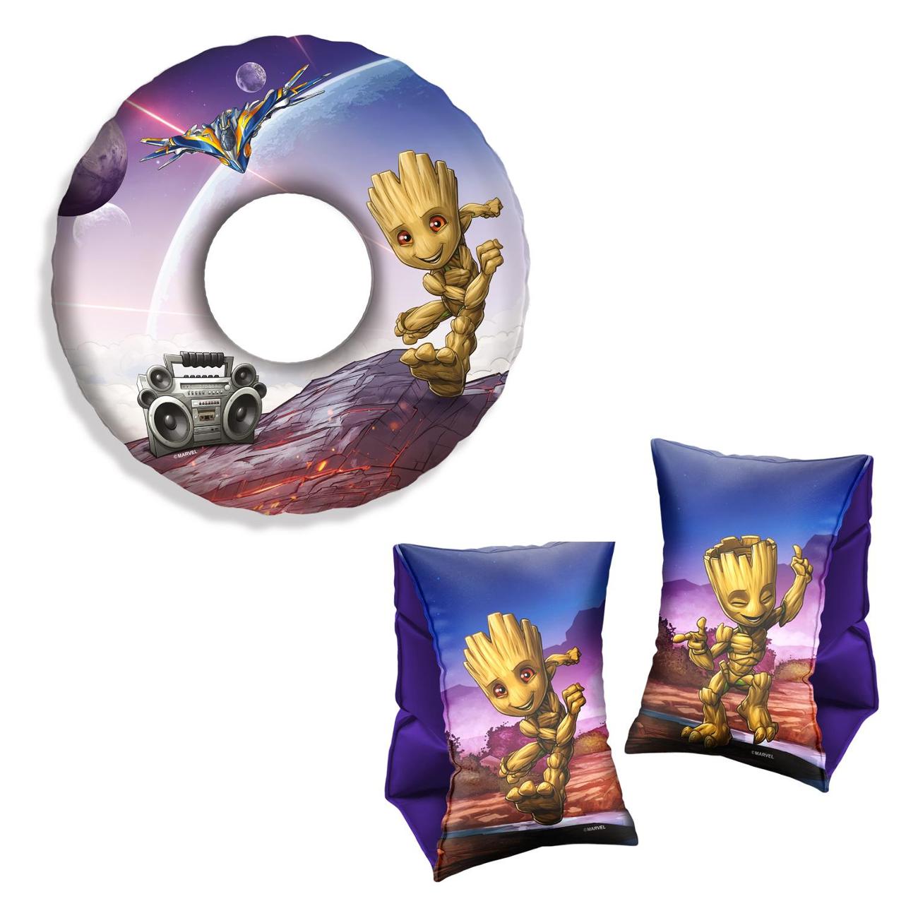 Комплект для плавания: круг + нарукавники ND Play Стражи Галактики фото