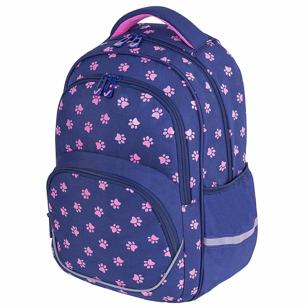 Детский рюкзак школьный Brauberg MOTION Отпечатки лап 271362