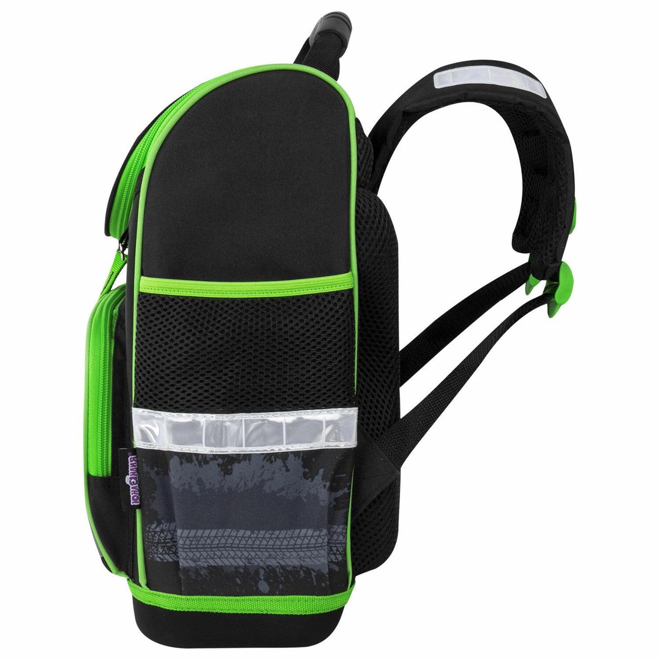 Детский рюкзак школьный Юнландия WISE Синий Монстр-трак 271399