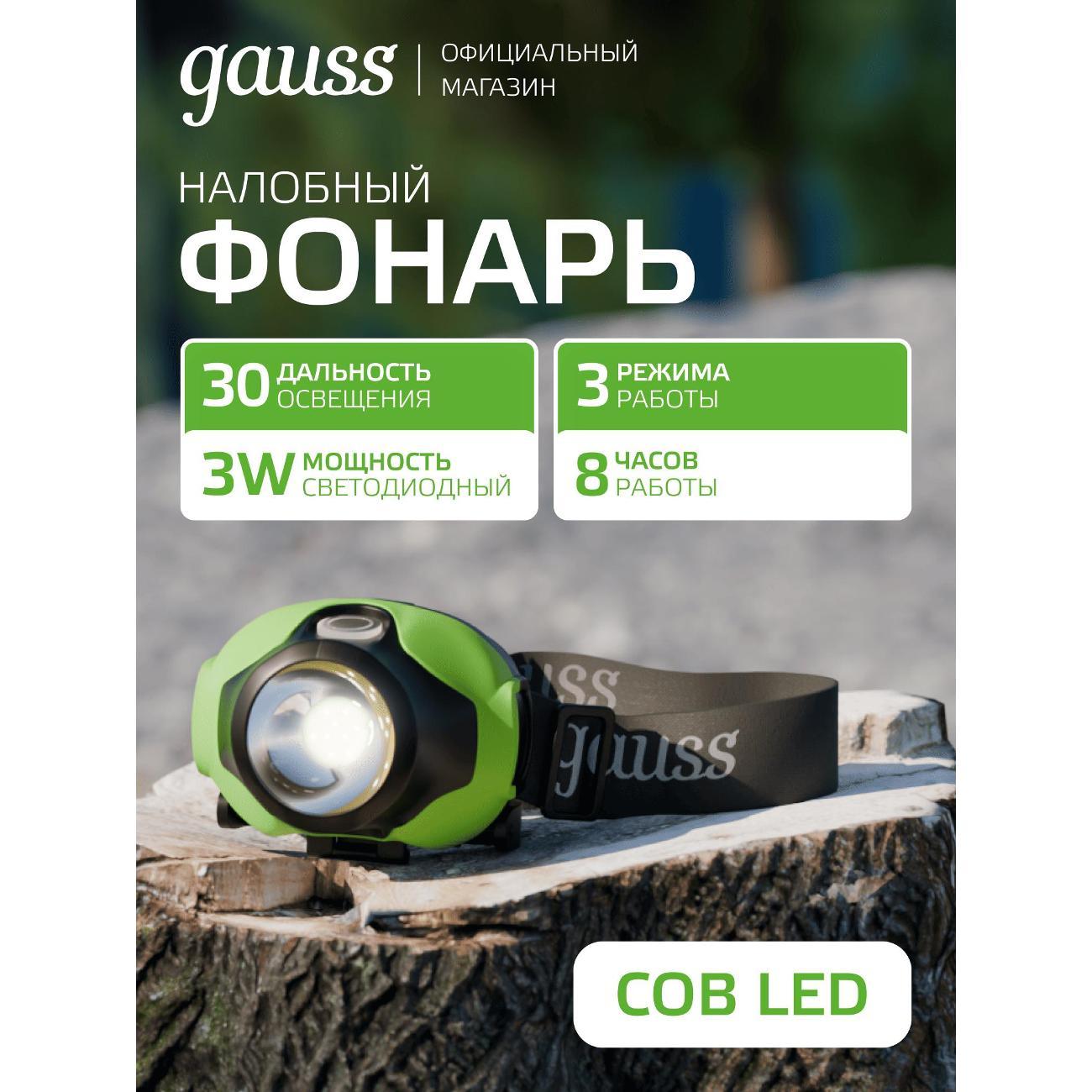 Фонарь ручной Gauss GF302 фото