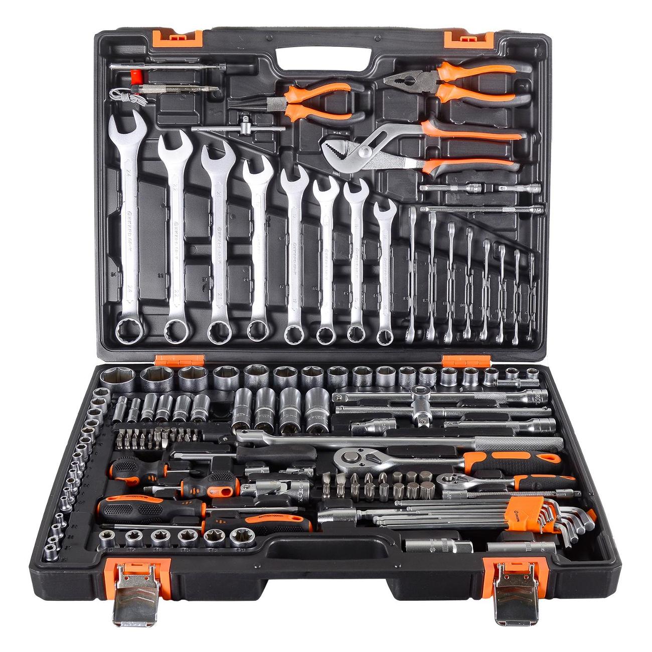 Набор ручного инструмента Вихрь 1/2", 1/4" CrV 151 пред.(73/6/7/9) фото