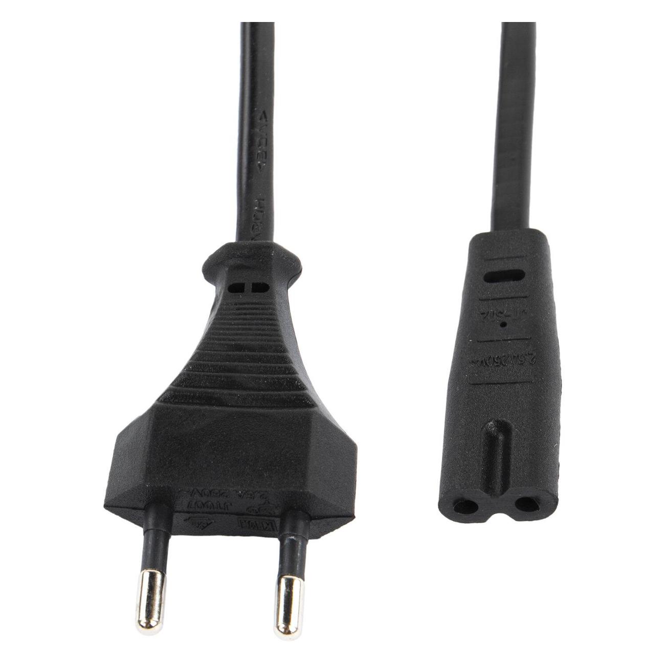 Кабель питания универсальный для аудио и видеотехники Sonnen C7 (2 pin), 1,8 м, черный
