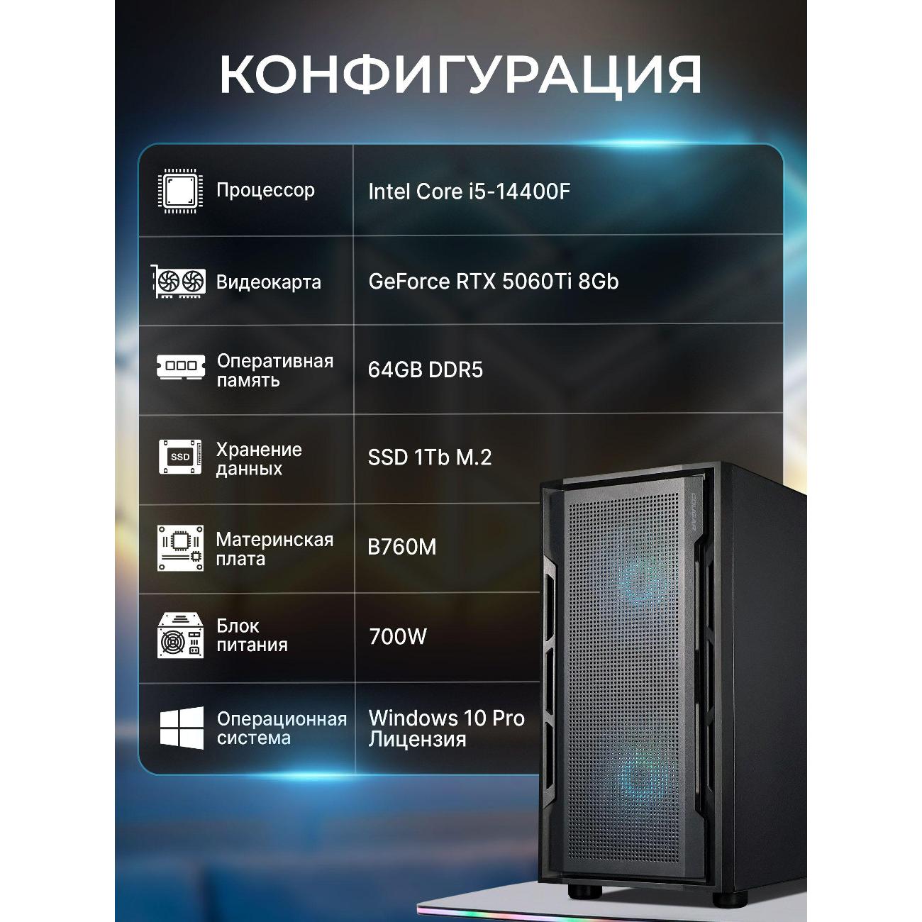 Системный блок игровой Robotcomp Циркон V2 Plus