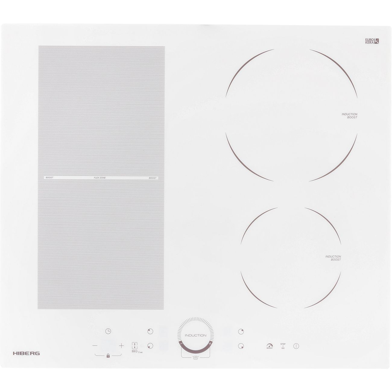 Встраиваемая индукционная панель независимая Hiberg i-MS 6049 W