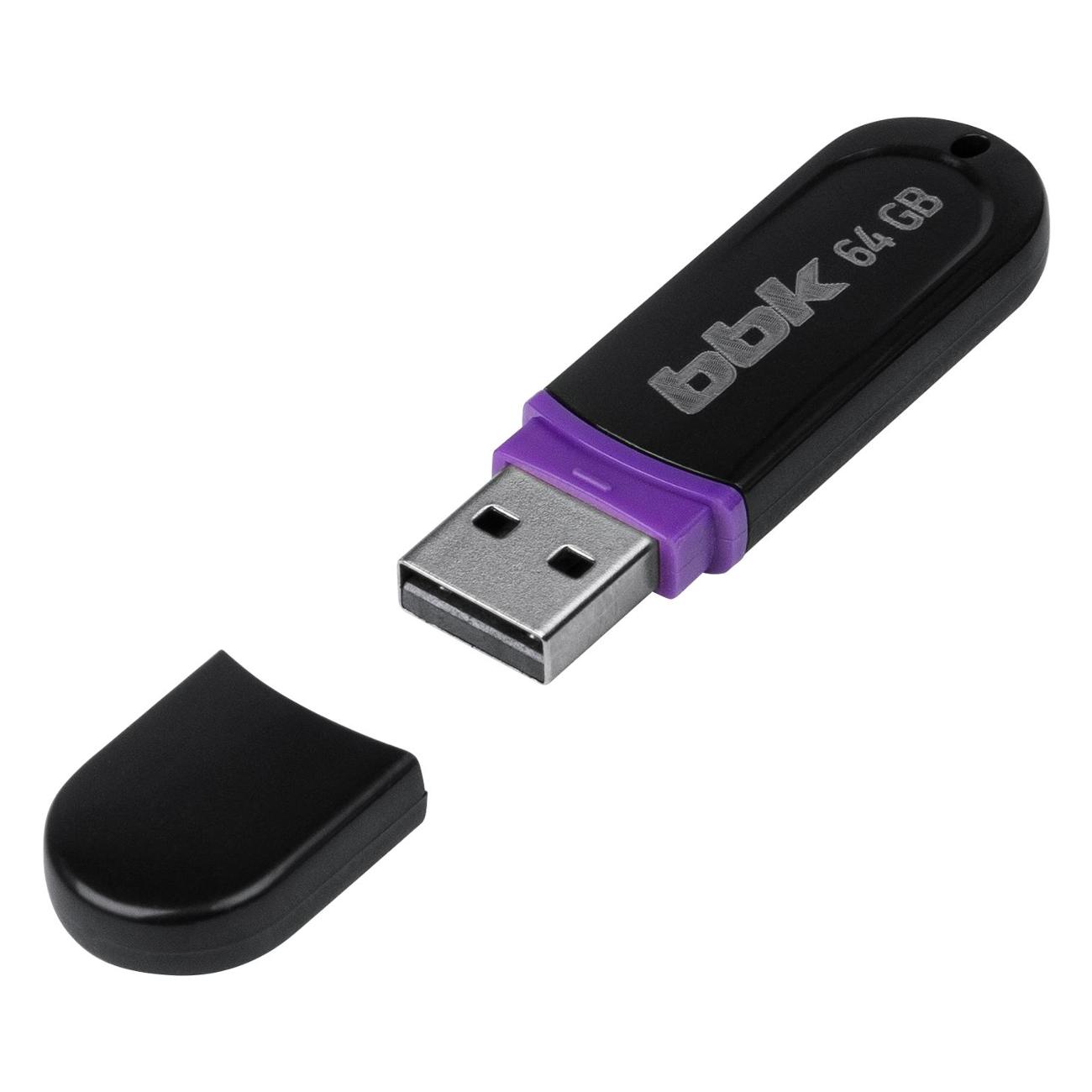 Флэш диск USB BBK 64GB 064G-JET черный