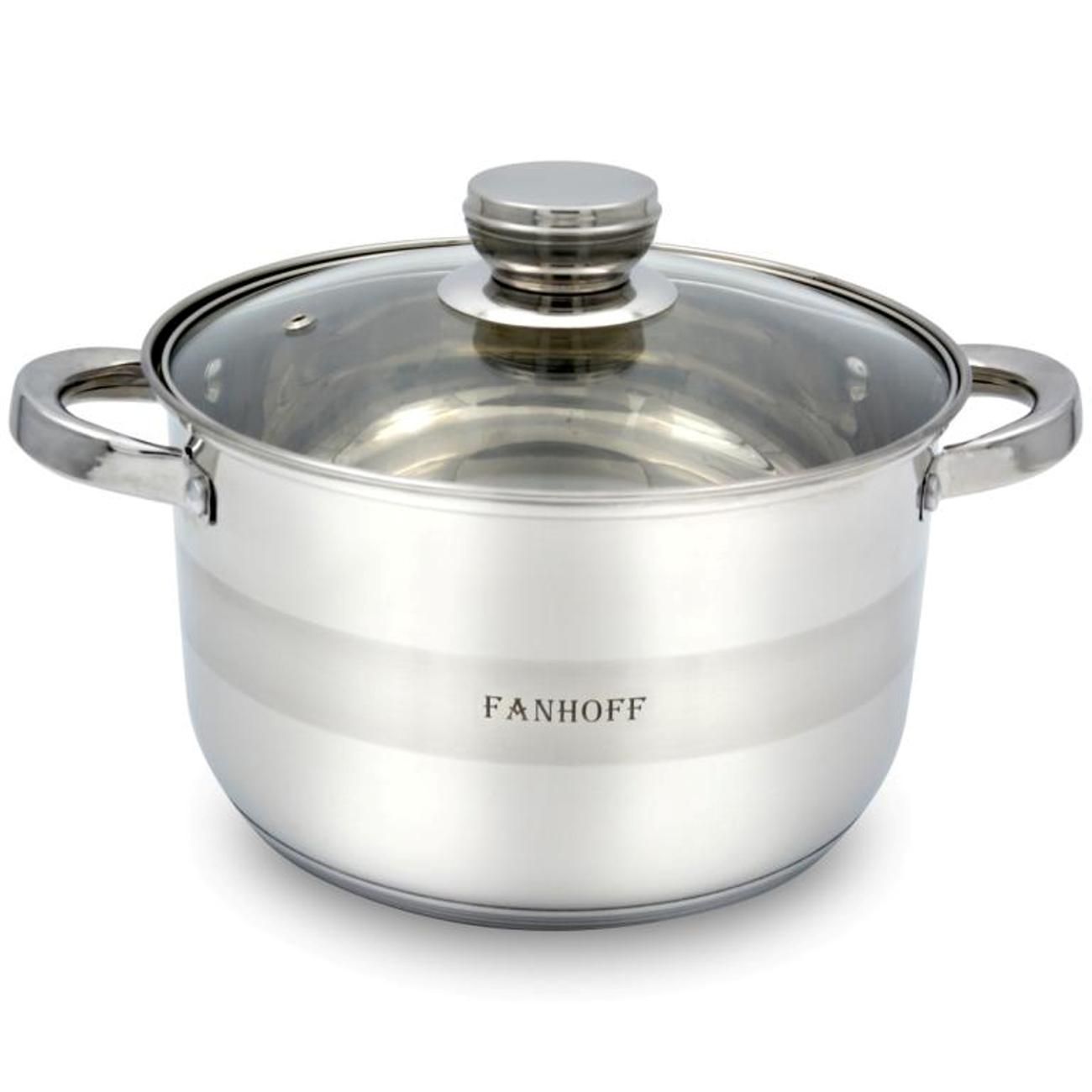 Набор кастрюль Fanhoff FH-52514 (6пр.) 2,9л/3,9л/5,1л