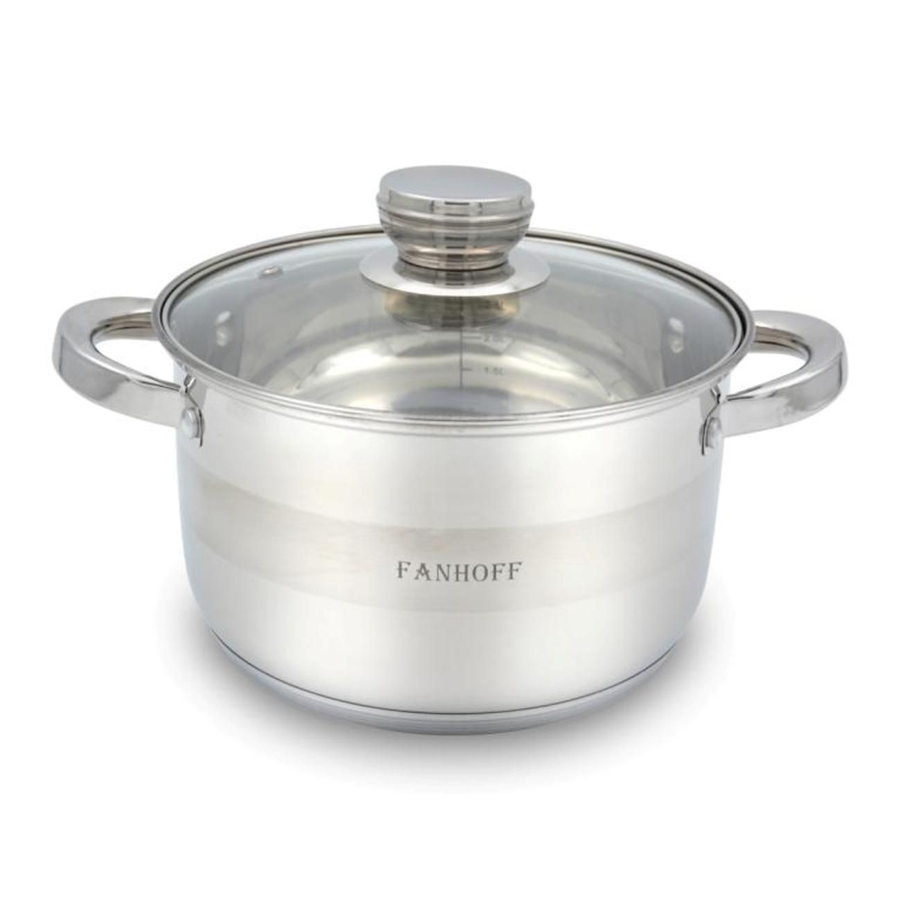 Набор кастрюль Fanhoff FH-52514 (6пр.) 2,9л/3,9л/5,1л