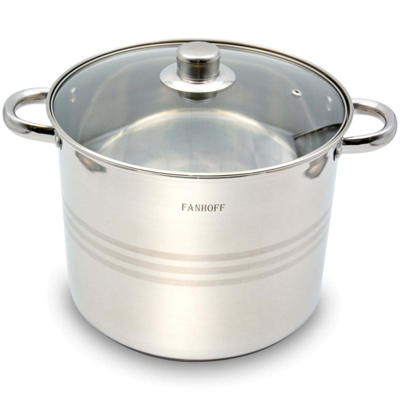 Набор кастрюль Fanhoff FH-68439 (6пр.) 6,7л/8,5л/10,5л