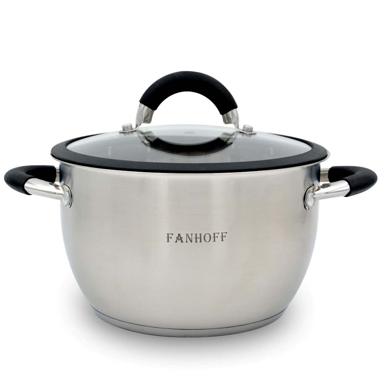 Набор кастрюль Fanhoff FH-68440 (8пр.) 2,1л/2,9л/3,9л/6,5л