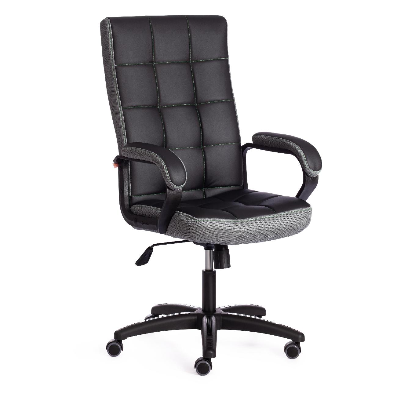Кресло компьютерное Tetchair TRENDY (22) кож/зам/ткань Black/Grey