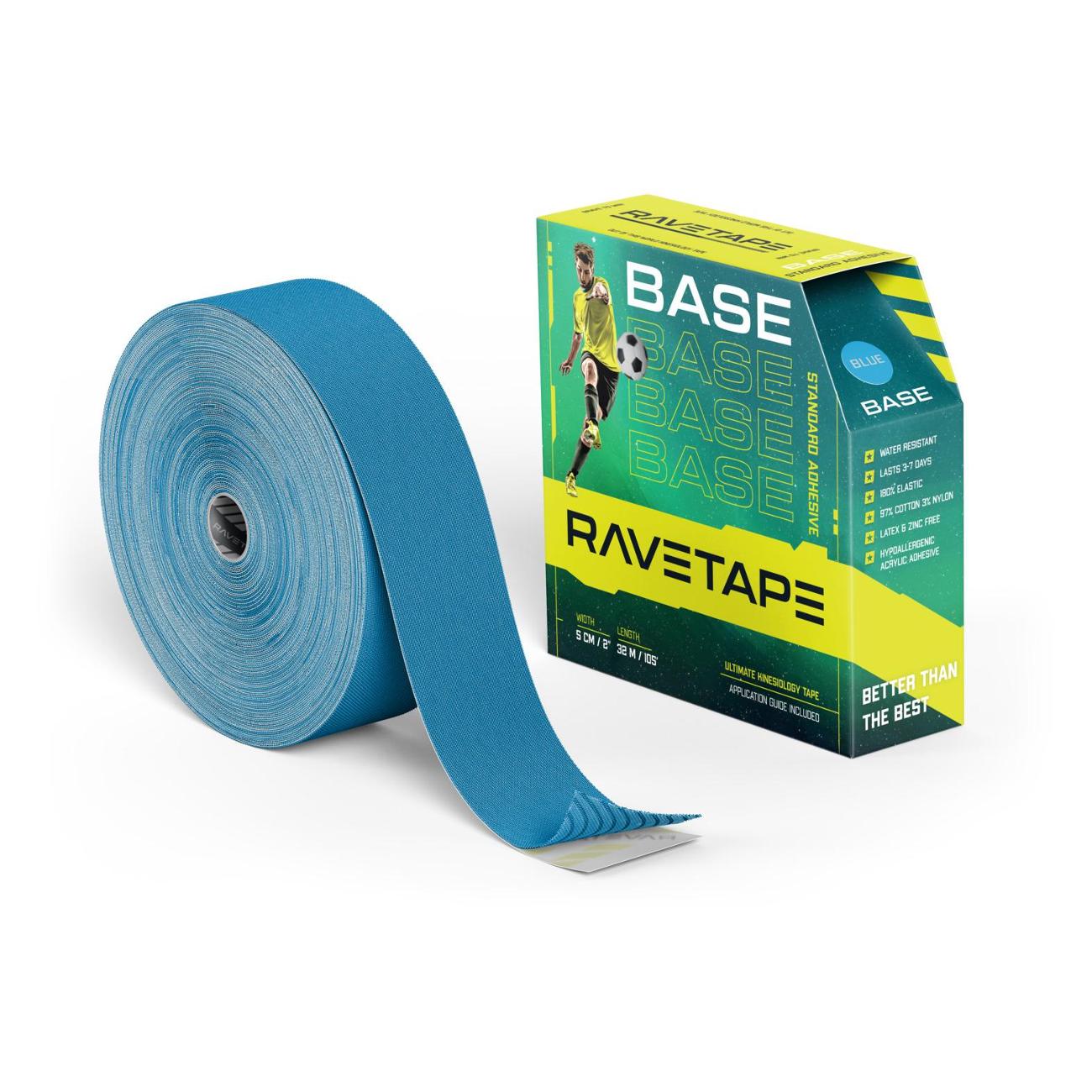 Кинезиотейп RaveTape RVTB-BLU-532