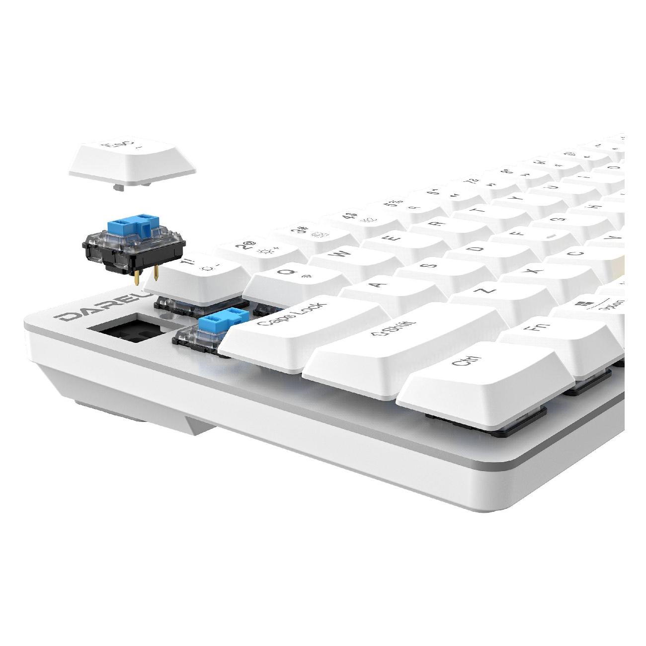 Игровая клавиатура Dareu EK868 White-Blue Brown sw (русская раскладка)