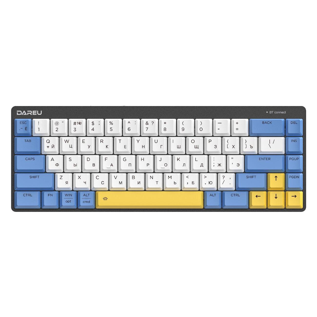 Игровая клавиатура Dareu EK868 White-Blue-Yellow Brown Sw (русская раскладка)