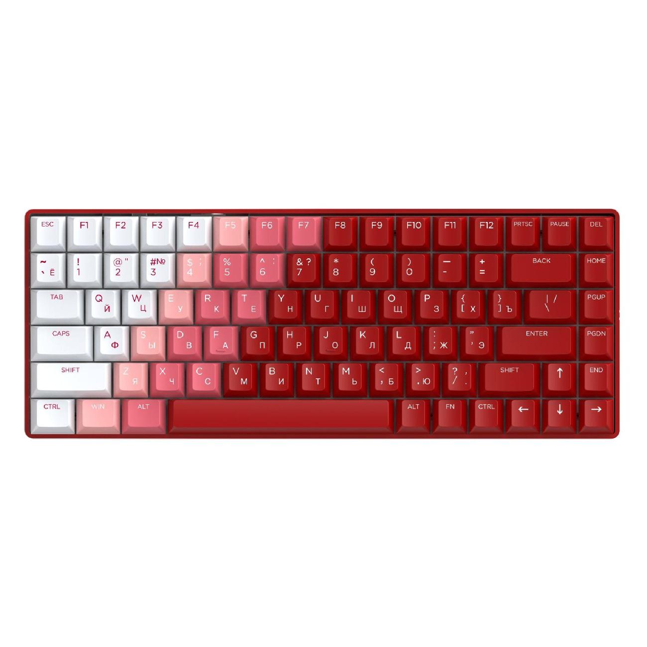 Игровая клавиатура Dareu A84 Flame красный (русская раскладка) фото