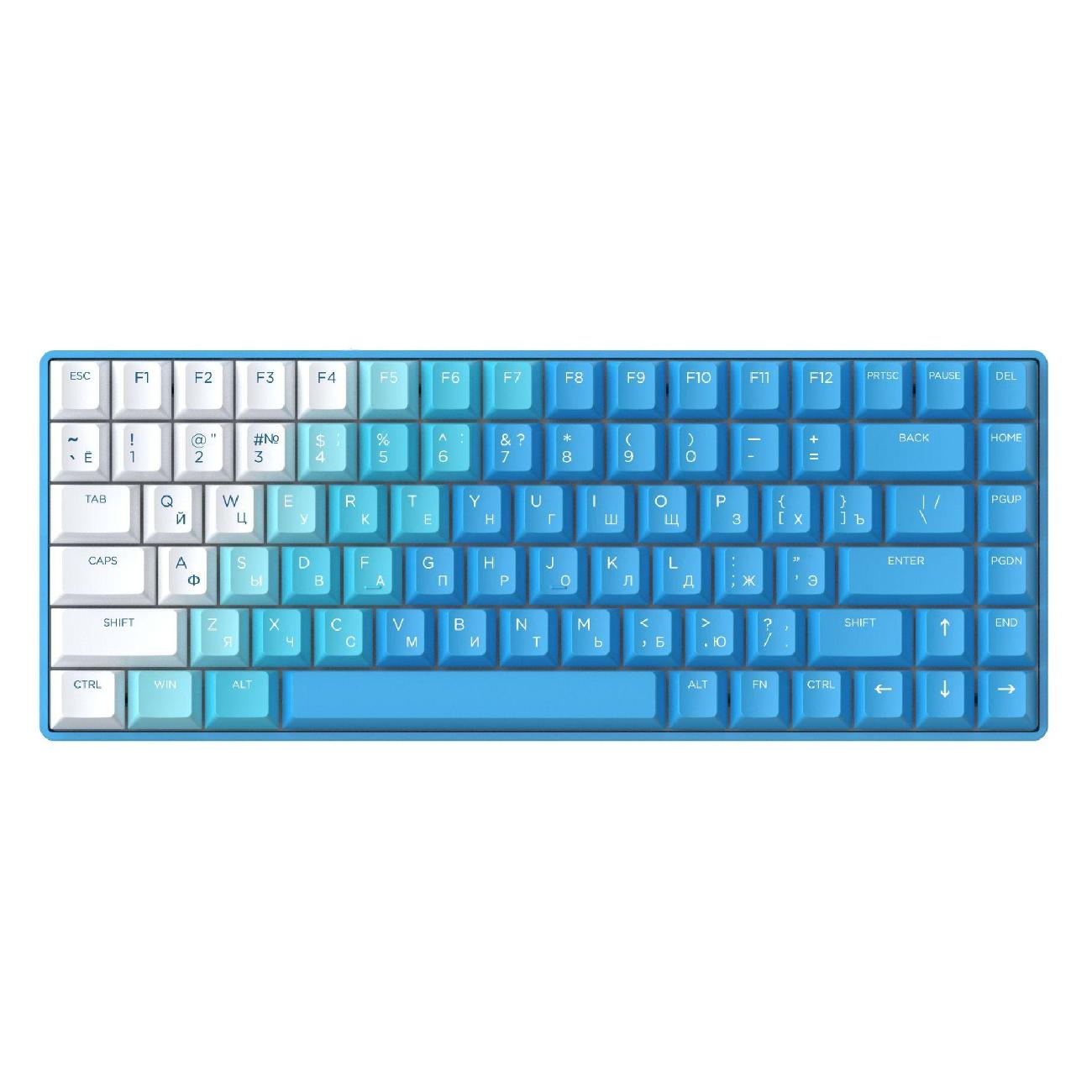 Игровая клавиатура Dareu A84 Ice Blue (русская раскладка)