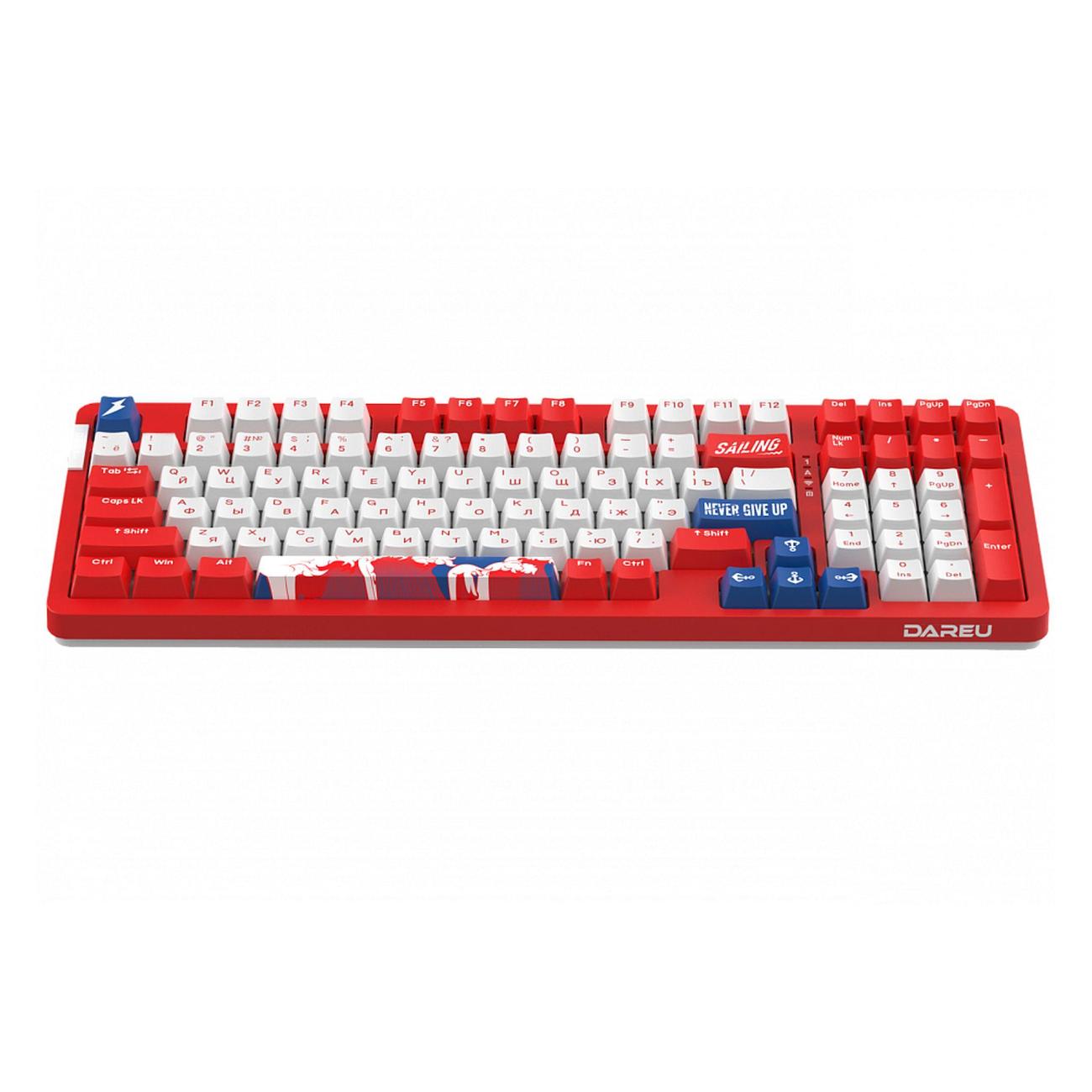 Игровая клавиатура проводная Dareu A98 Sailing-Red (русская раскладка)