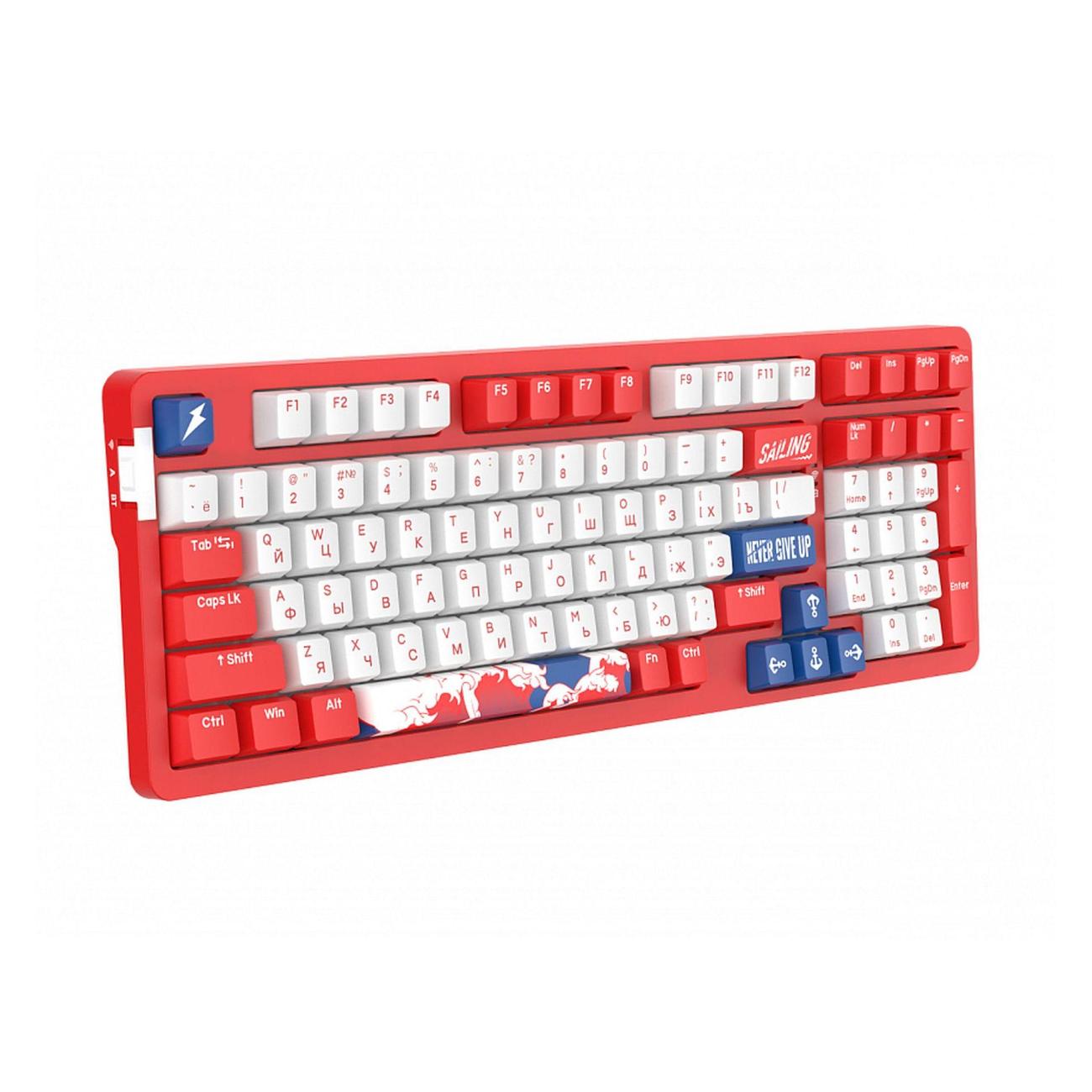 Игровая клавиатура проводная Dareu A98 Sailing-Red (русская раскладка)