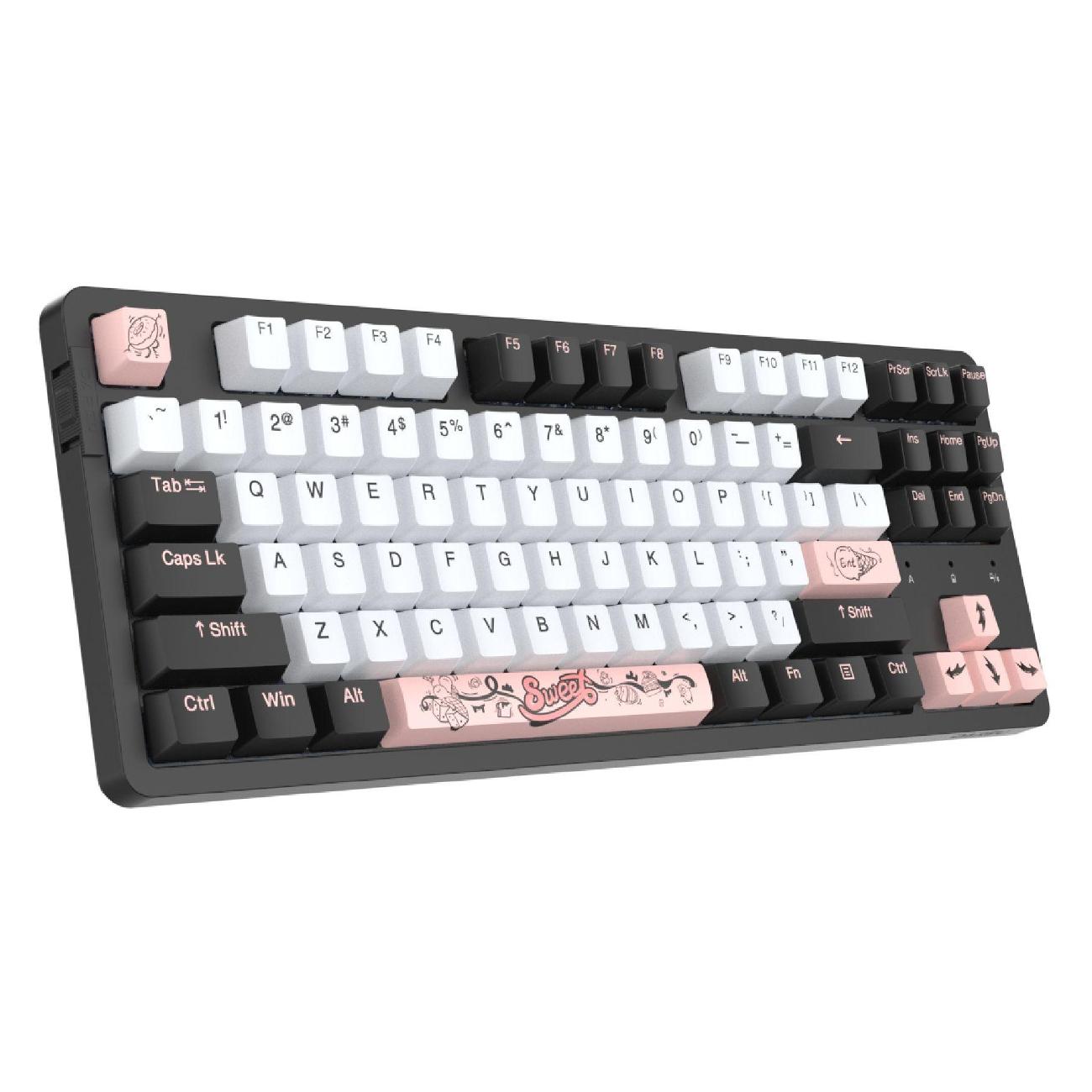 Игровая клавиатура проводная Dareu A87X Black-White (русская раскладка)