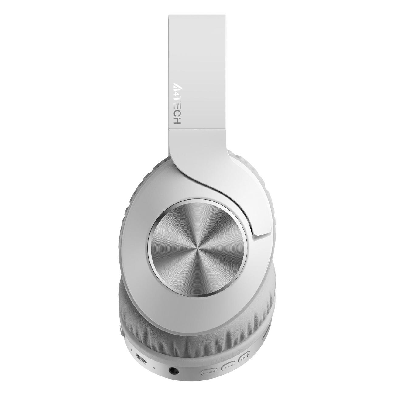 Наушники полноразмерные Bluetooth A4Tech BH300 белый