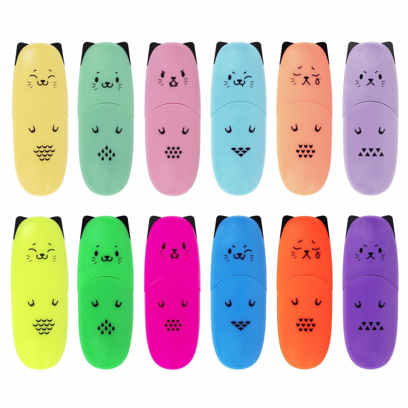 Текстовыделитель Brauberg NEON+PASTEL 12 шт разноцветный