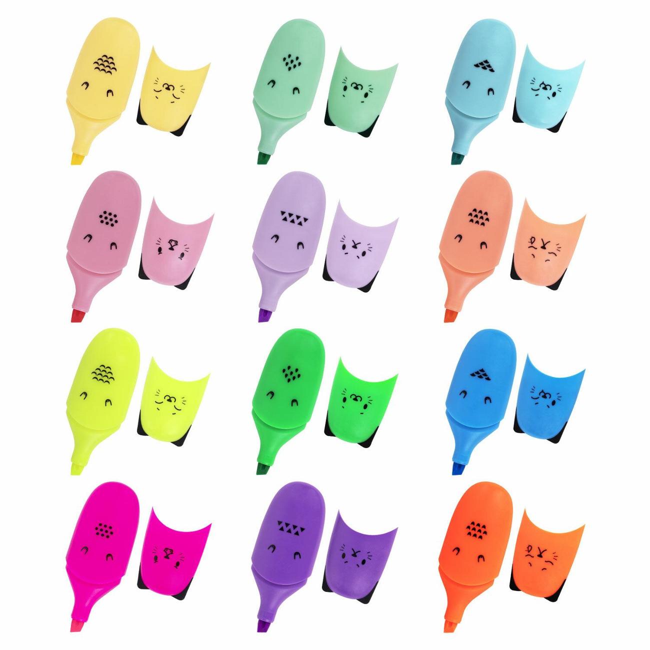 Текстовыделитель Brauberg NEON+PASTEL 12 шт разноцветный