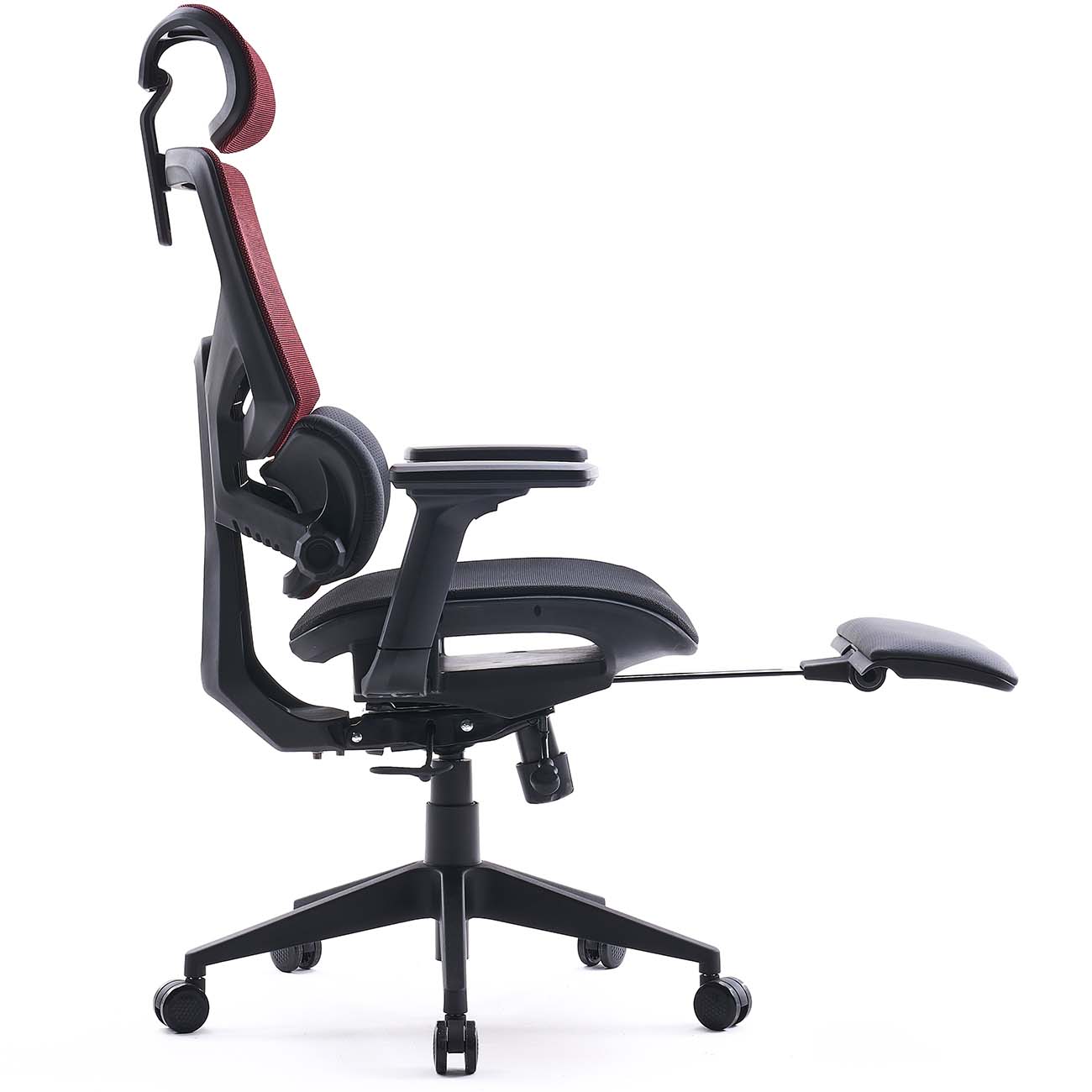 Кресло компьютерное Cactus CS-CHR-MC01-RDBK красное/черное