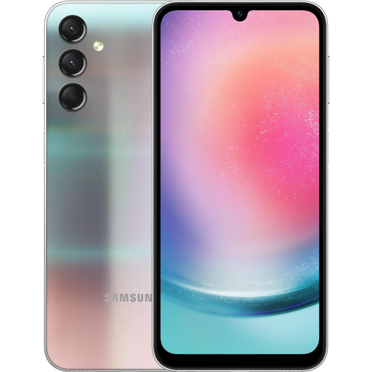 Смартфон Samsung Galaxy A24 4/128 ГБ серебристый