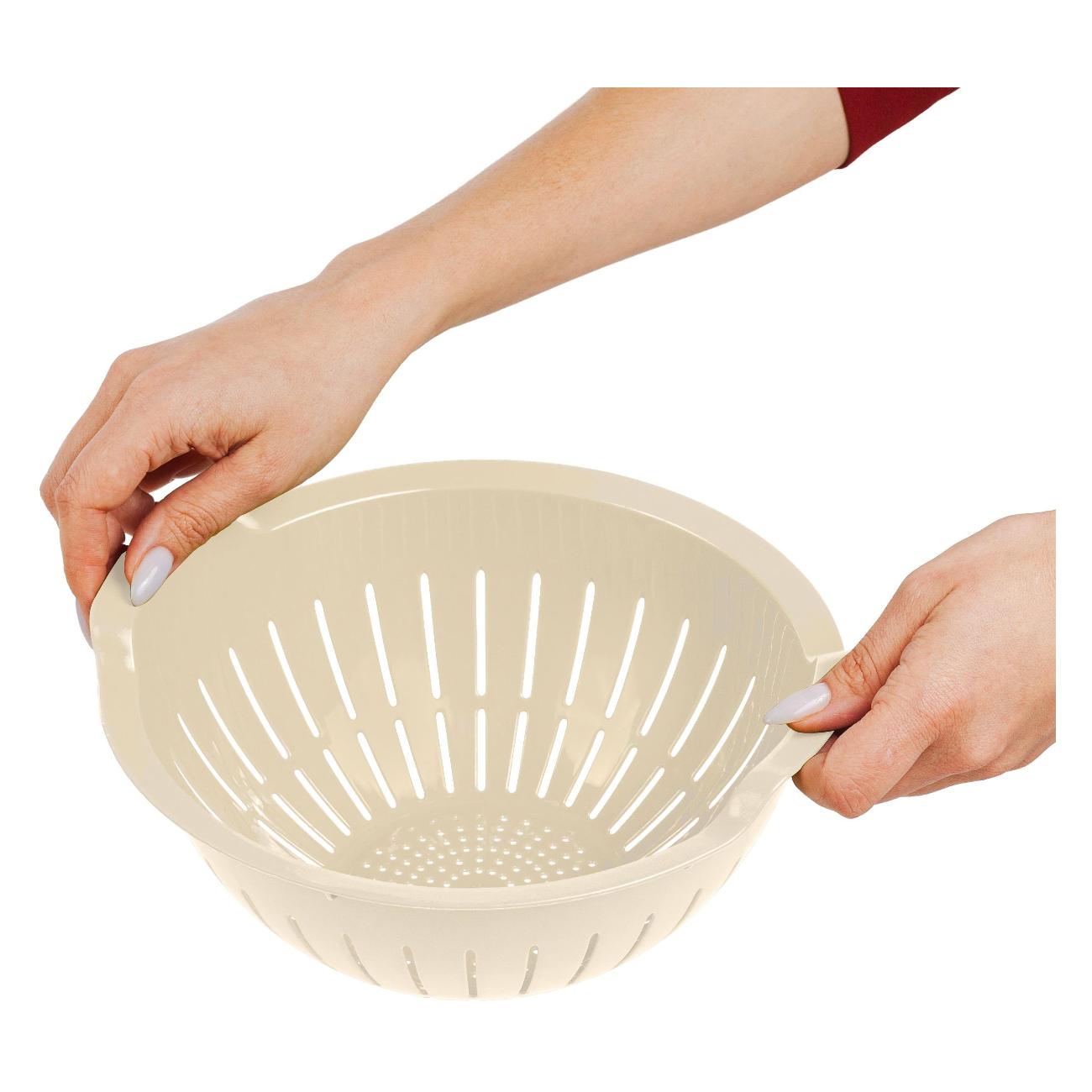 Миска-дуршлаг Sugar&Spice Dune 4.1 + 2.4 л серый шторм