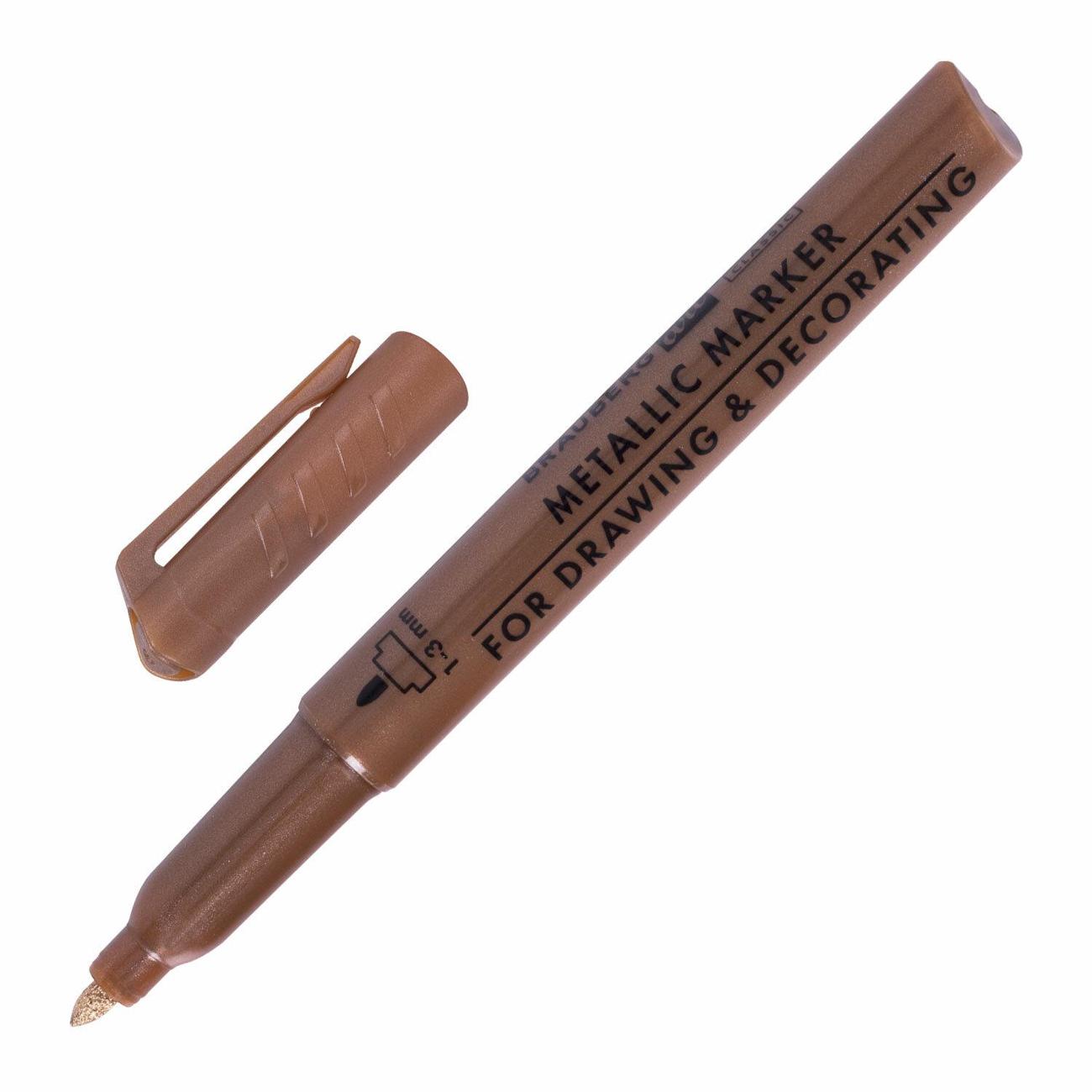 Маркер перманентный Brauberg 152440 3 цвета