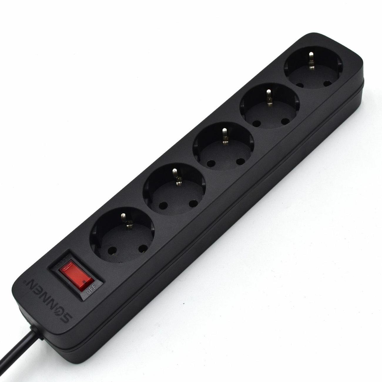 Сетевой фильтр Sonnen 513657 3 м черный