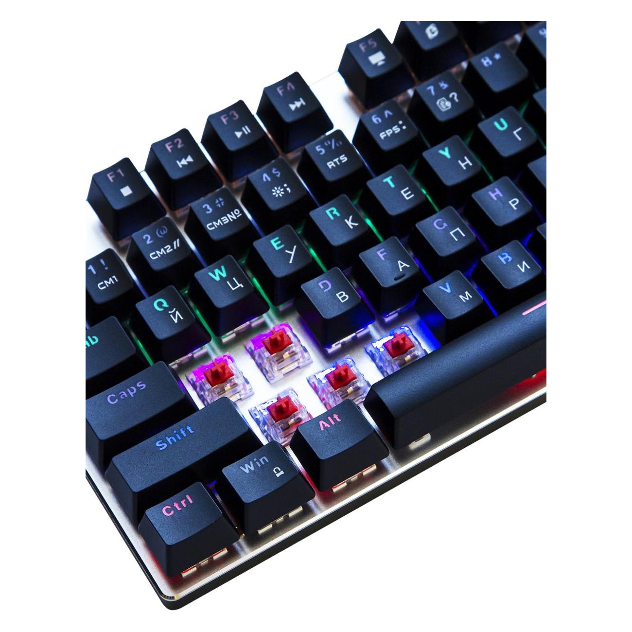 Игровая клавиатура Metoo Zero X76 Black/красный