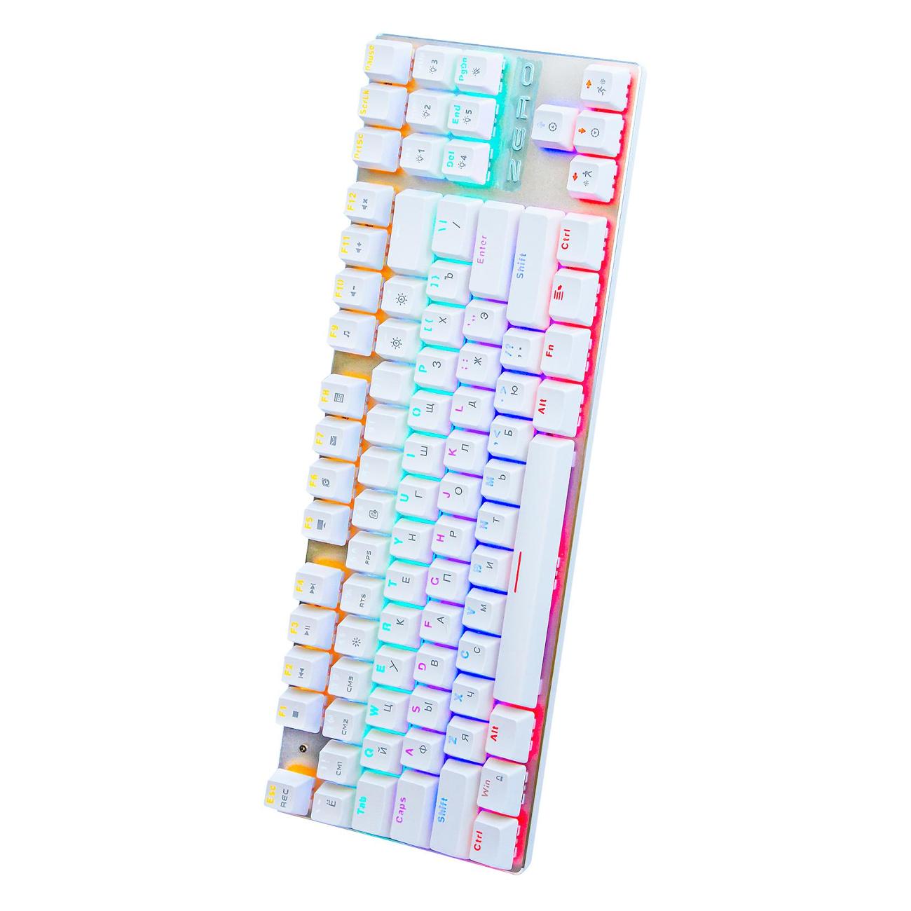 Игровая клавиатура Metoo Zero X76 White/синий фото