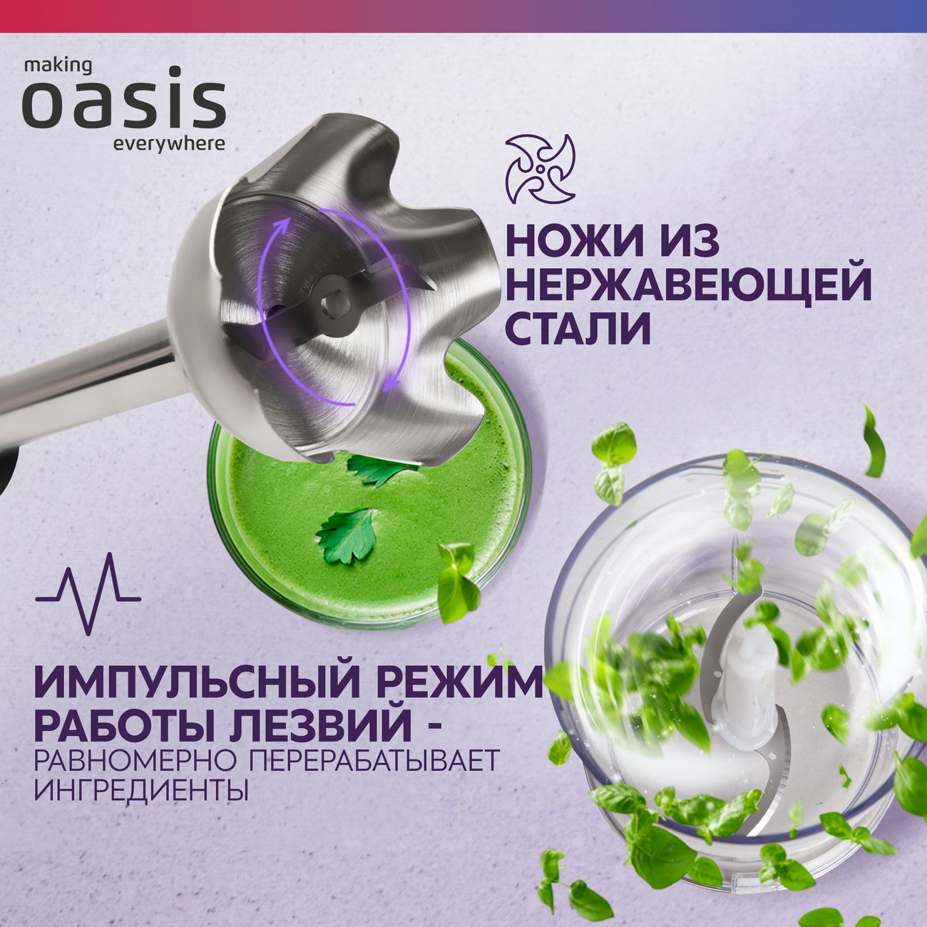 Погружной блендер Oasis BL-100B