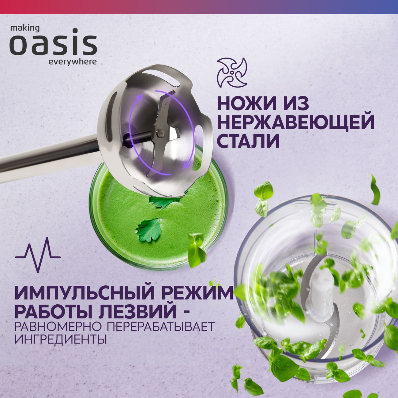 Погружной блендер Oasis BL-135B