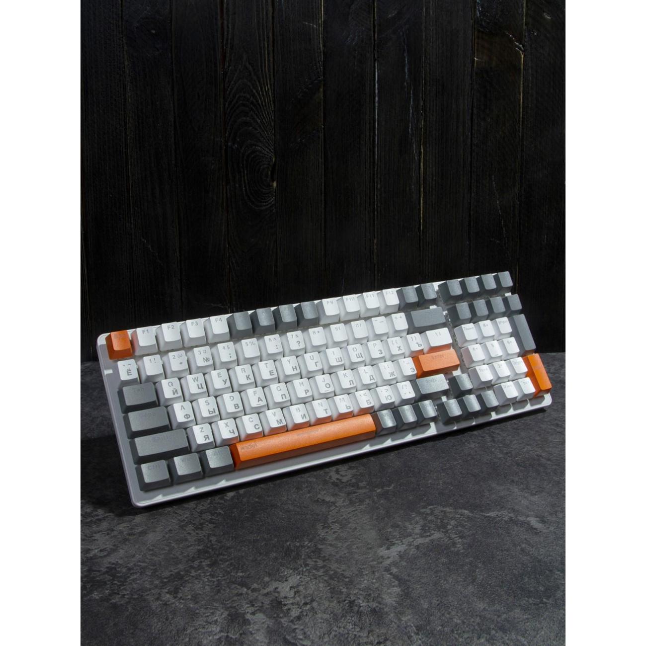 Игровая клавиатура Free Wolf K3 White/Orange blue switch