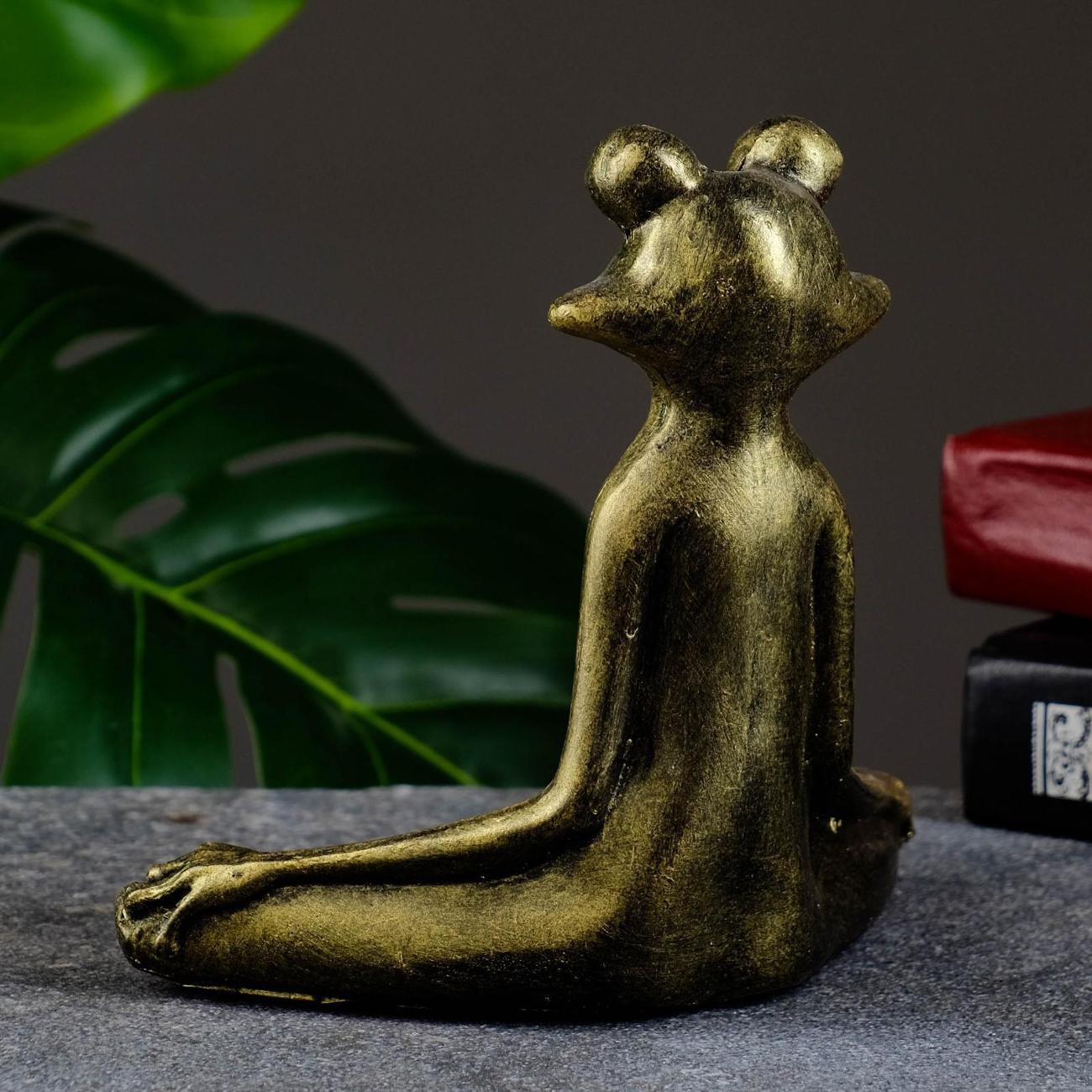 Фигура для сада Хорошие сувениры Лягушка йог